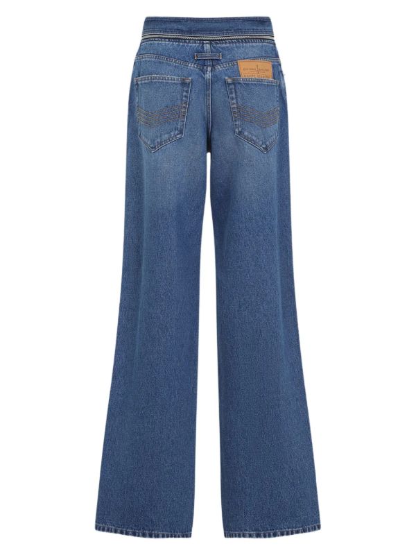Browns Jean Paul Gaultier Blue Belted Jeans | Browns Wide-Leg Jeans