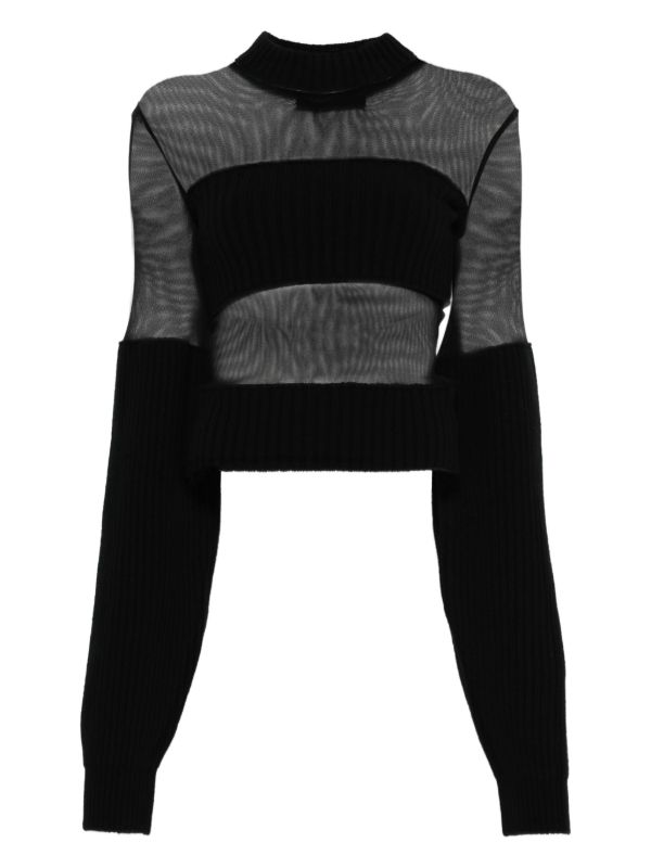 browns Jean Paul Gaultier cropped blouse | Browns Blouses