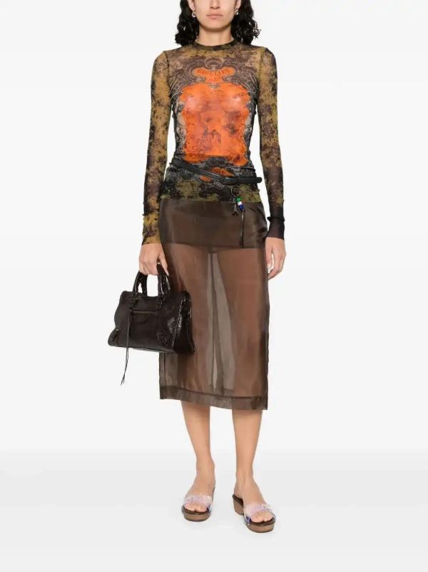 Browns Jean Paul Gaultier Logo-print Top | Browns T-Shirts & Jersey Shirts