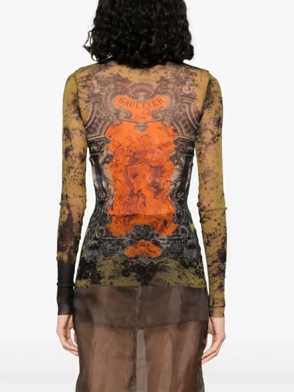 Browns Jean Paul Gaultier Logo-print Top | Browns T-Shirts & Jersey Shirts