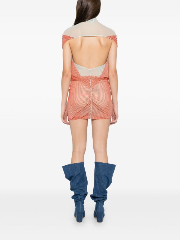 Browns Jean Paul Gaultier Orange Trompe L'Oeil Dress | Browns Day Dresses