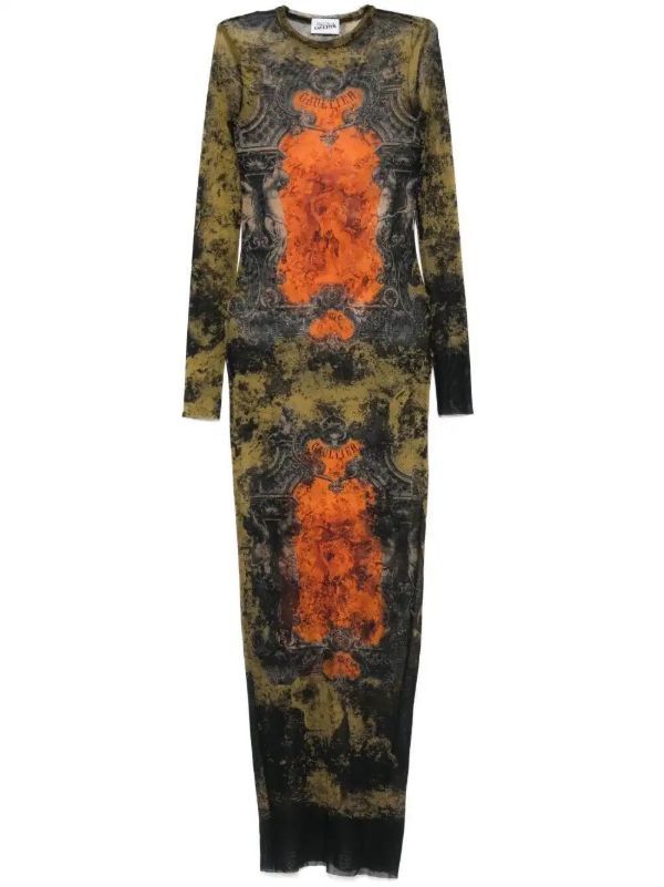 browns Jean Paul Gaultier printed maxi dress | Browns Day Dresses