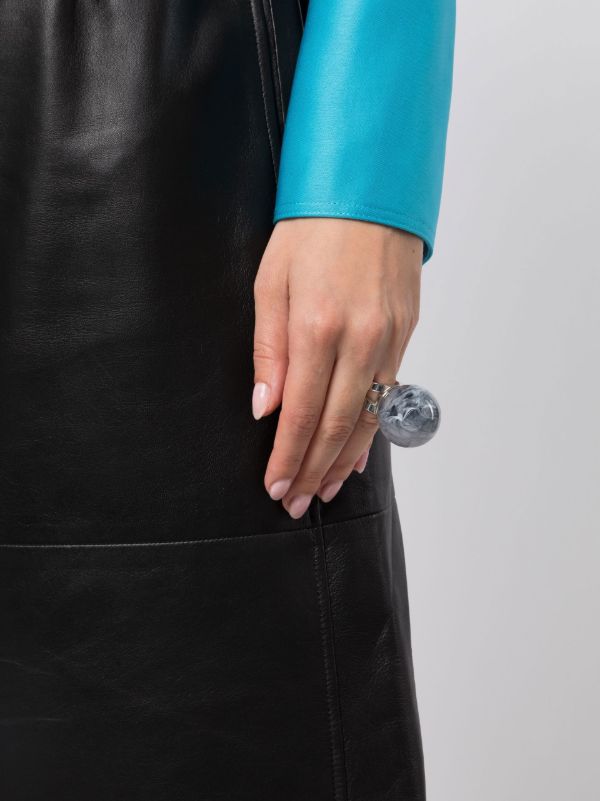 Browns Jean Paul Gaultier X La Manso Silver-tone Crystal Ball Ring | Browns Rings