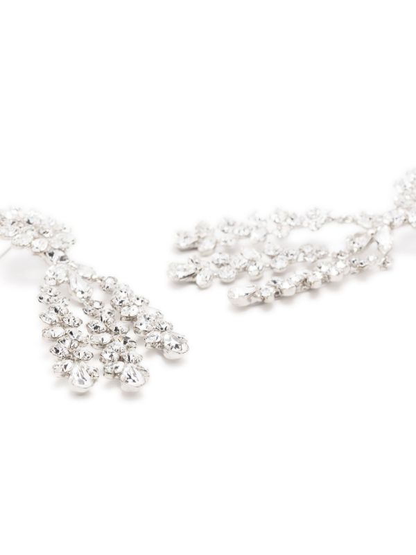 Browns Jennifer Behr Silver-Tone Drop Crystal Earrings | Browns Earrings
