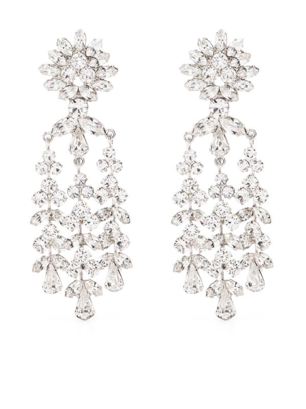 browns Jennifer Behr Silver-Tone Drop Crystal Earrings | Browns Earrings