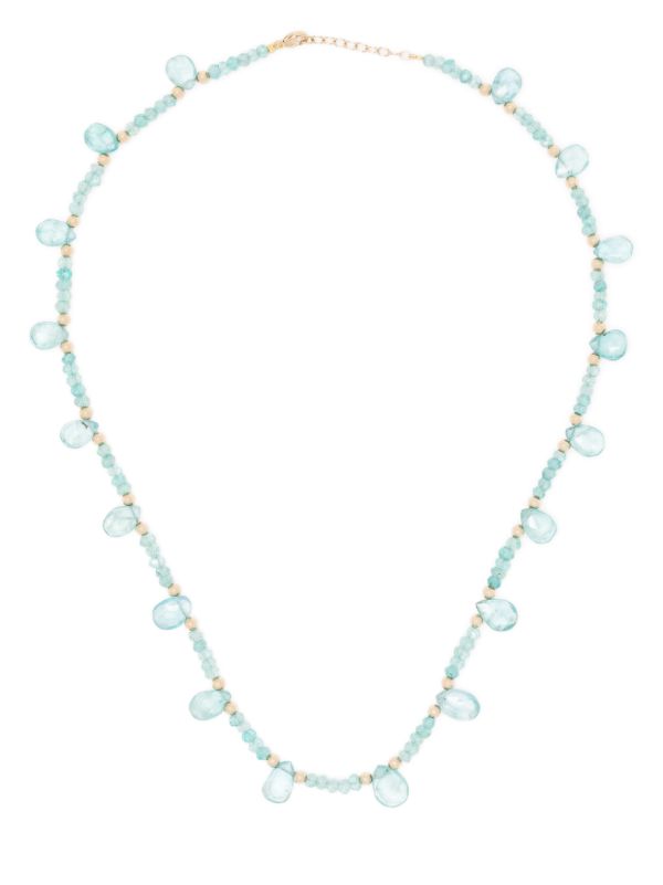 browns JIA JIA 14K yellow gold Arizona quartz and apatite necklace | Browns Fine Necklaces
