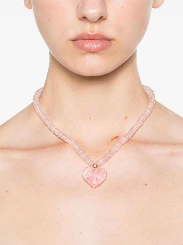 Browns JIA JIA 14K Yellow Gold Aurora Rhodochrosite Necklace | Browns Fine Necklaces