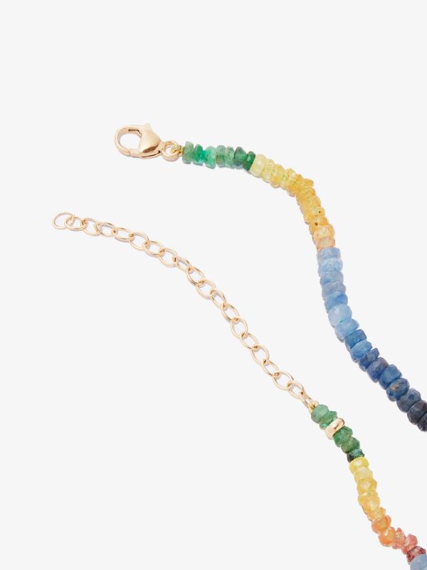 Browns JIA JIA 14K Yellow Gold Dark Rainbow Beaded Quartz Necklace | Browns Fine Necklaces