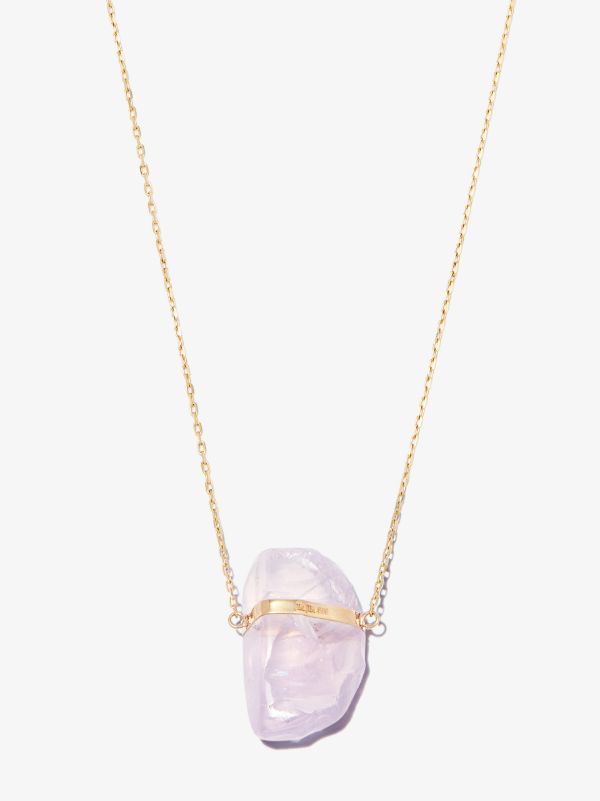 browns JIA JIA 14K yellow gold lavender moonstone necklace | Browns Necklaces
