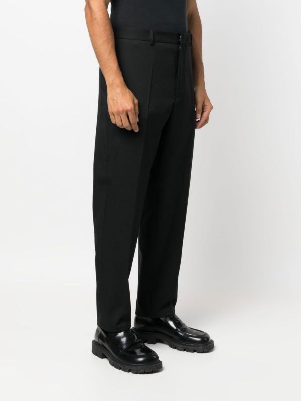 Browns Jil Sander Black Slim-Cut Tailored Trousers | Browns Tailored Pants