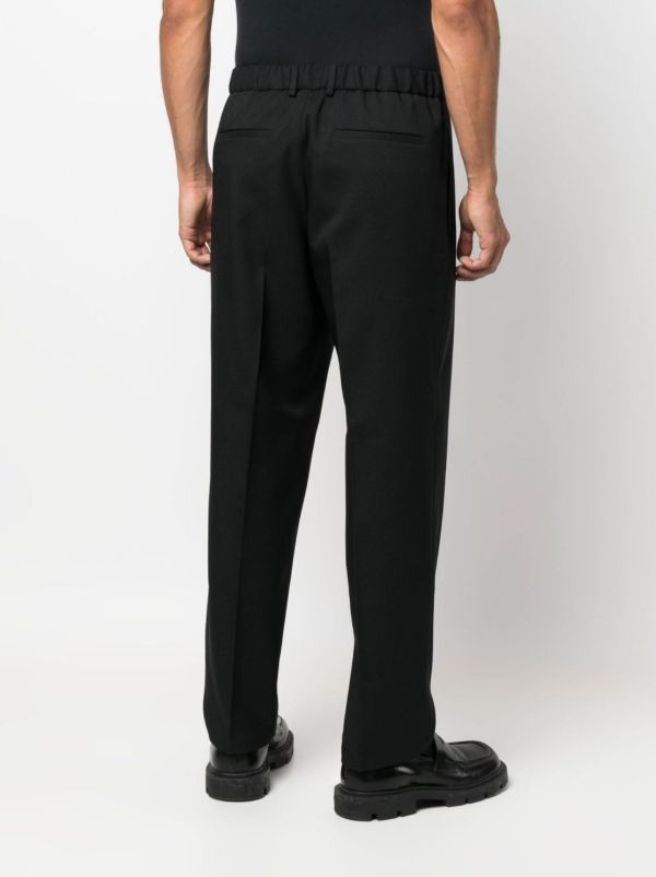 Browns Jil Sander Black Slim-Cut Tailored Trousers | Browns Tailored Pants