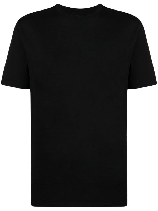 browns Jil Sander Black Slogan-Print Cotton T-shirt | Browns T-Shirts