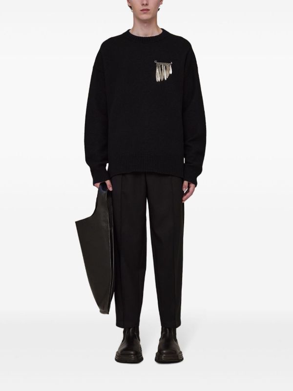 Browns Jil Sander Black Straight-Leg Tailored Trousers | Browns Regular-Fit & Straight Leg Pants
