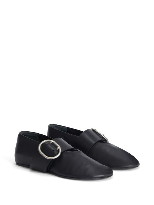 Browns Jil Sander Buckled Ballet Pumps | Browns Ballerina Shoes
