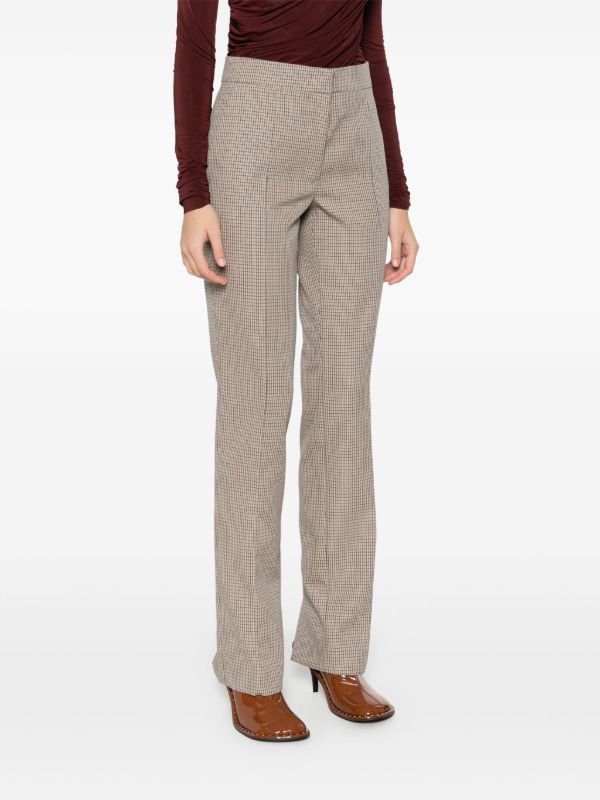 Browns Jil Sander Checked Tailored Trousers | Browns Tailored Pants