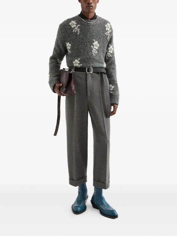 Browns Jil Sander Floral Sweater | Browns Knitted Sweaters