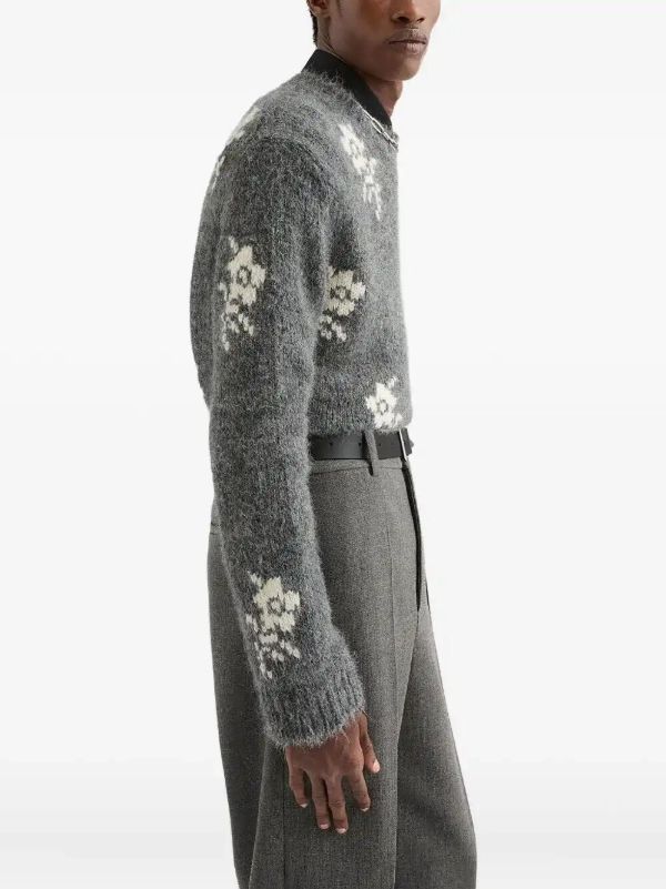 Browns Jil Sander Floral Sweater | Browns Knitted Sweaters