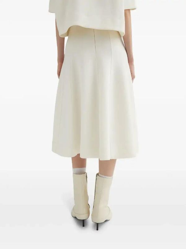 Browns Jil Sander Flored Midi Skirt | Browns A-Line Skirts