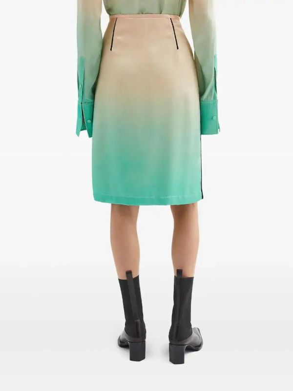 Browns Jil Sander Gradient-effect Skirt | Browns Straight Skirts