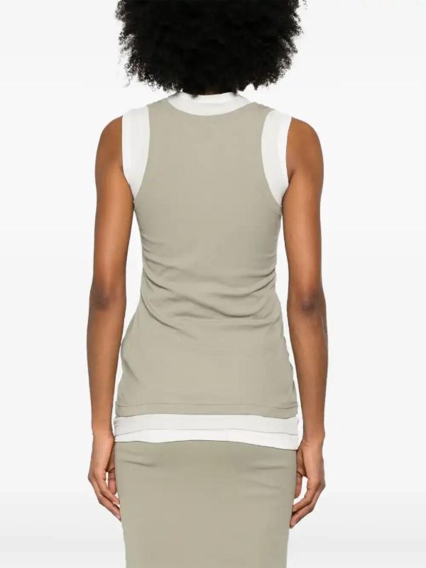 Browns Jil Sander Layered Tank Top | Browns Vests & Tank Tops