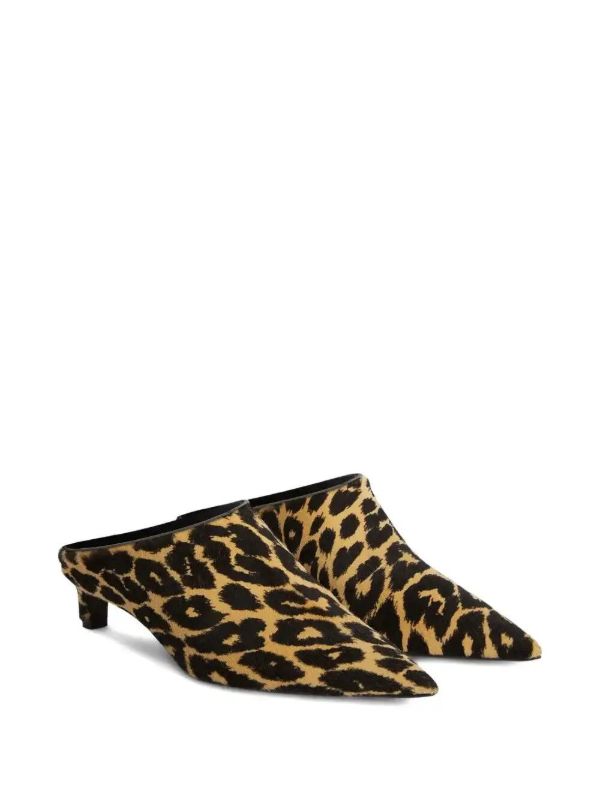 Browns Jil Sander Leopard-print Mules | Browns Slippers