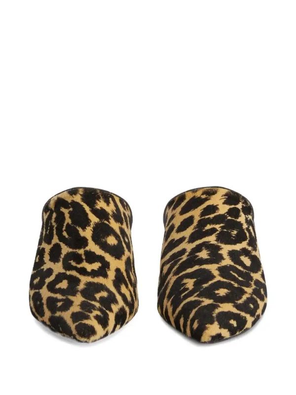 Browns Jil Sander Leopard-print Mules | Browns Slippers