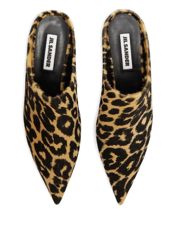 Browns Jil Sander Leopard-print Mules | Browns Slippers