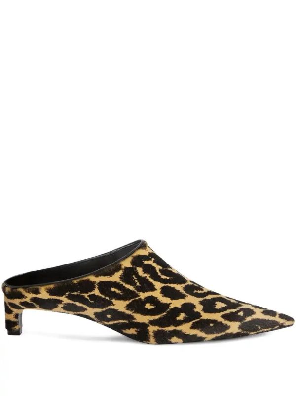 browns Jil Sander leopard-print mules | Browns Slippers