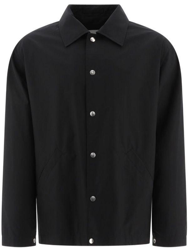 browns Jil Sander Logo-Print Shirt Jacket | Browns Shirt Jackets