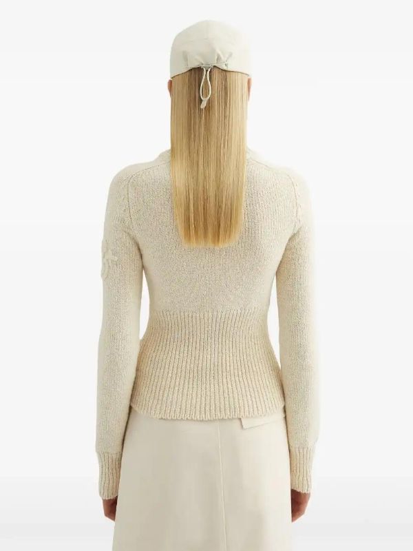 Browns Jil Sander Neutrals Zip-Up Cardigan | Browns Cardigans