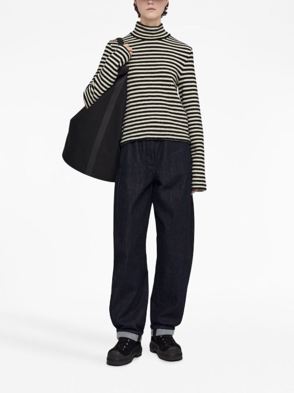 Browns Jil Sander Striped Sweater | Browns Knitted Sweaters