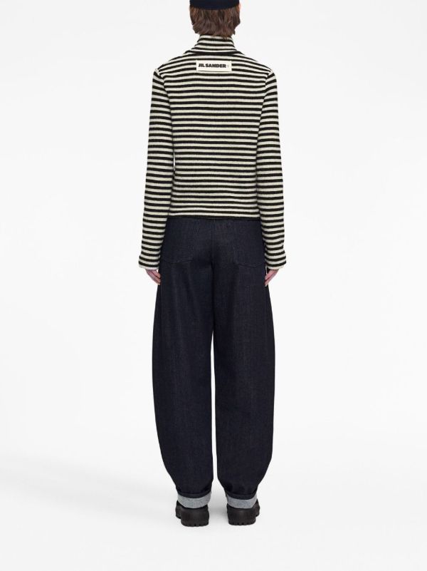 Browns Jil Sander Striped Sweater | Browns Knitted Sweaters