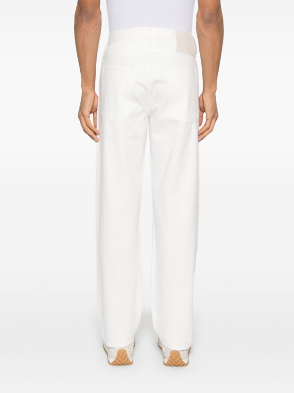 Browns Jil Sander White Cotton Loose-Fit Jeans | Browns Relaxed-Fit Jeans