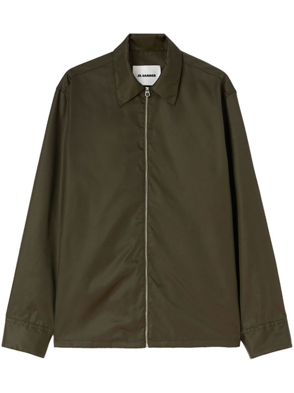 browns Jil Sander Zip-Up Shirt Jacket | Browns Shirt Jackets
