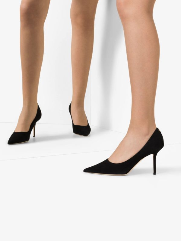 Browns Jimmy Choo Black Love 85 Suede Pumps | Browns Pumps