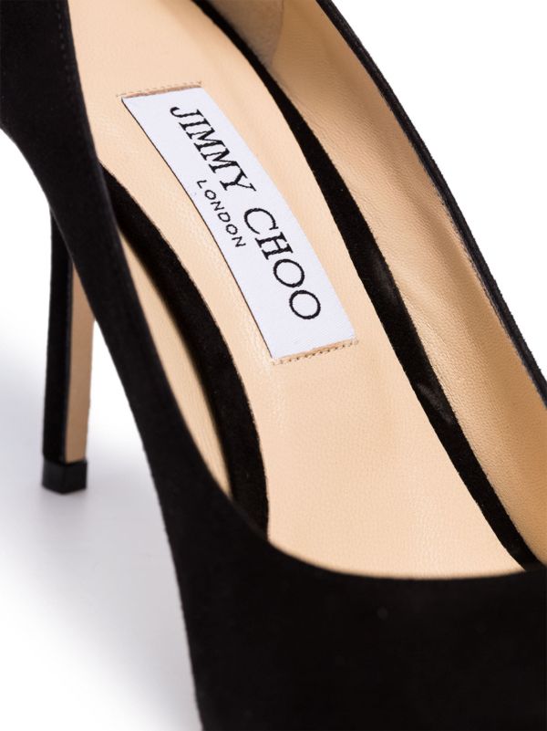 Browns Jimmy Choo Black Love 85 Suede Pumps | Browns Pumps