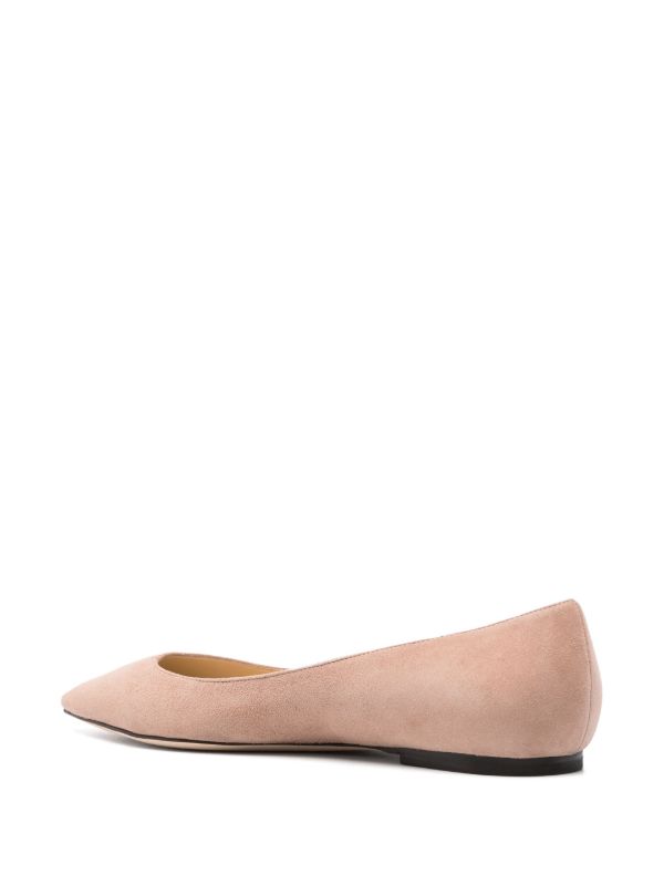 Browns Jimmy Choo Pink Romy Ballet Pumps | Browns Ballerina Shoes