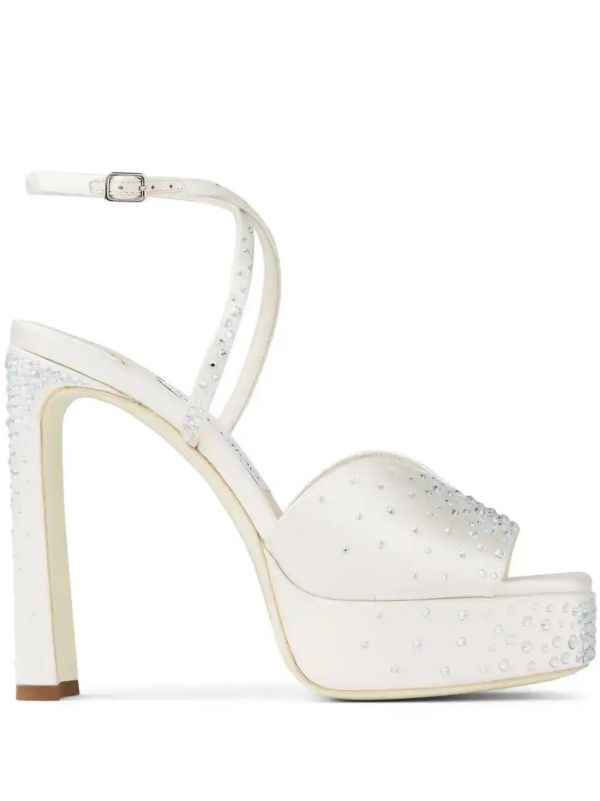 browns Jimmy Choo White 125mm Karli Sandals | Browns Sandals