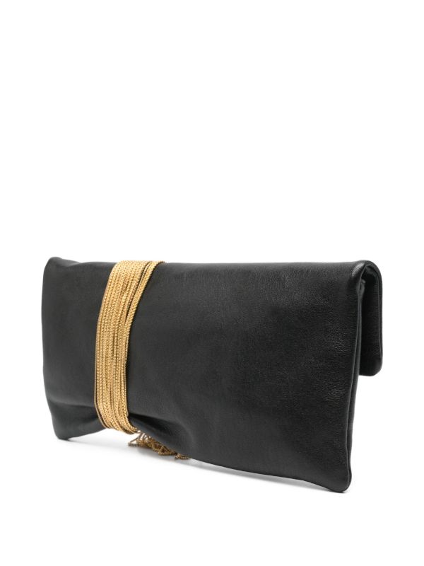 Browns Jimmy Choo Zandra Chain-embellished Clutch Bag | Browns Clutch Bags