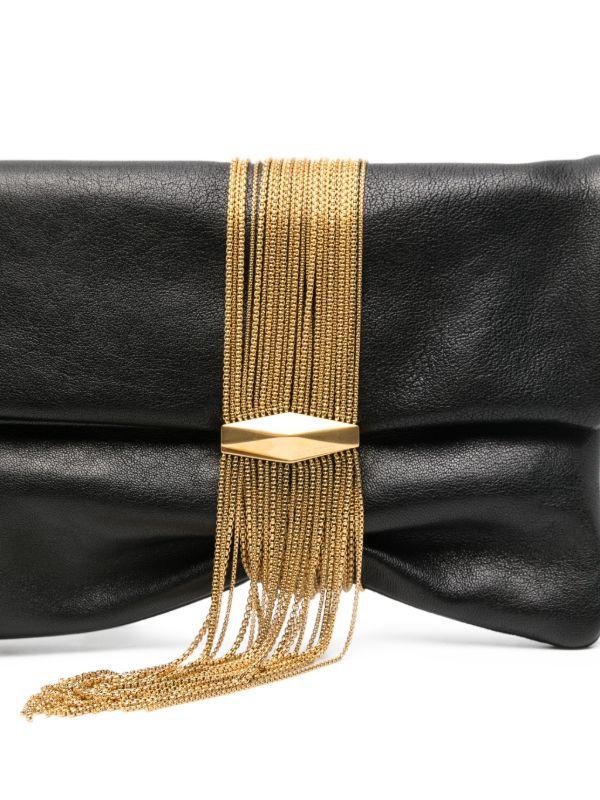 Browns Jimmy Choo Zandra Chain-embellished Clutch Bag | Browns Clutch Bags