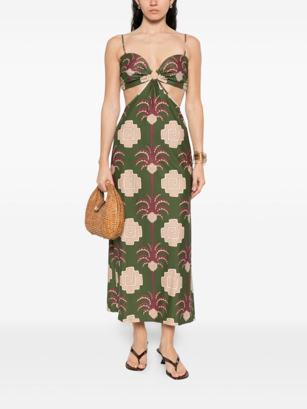 Browns Johanna Ortiz Jungle Geometry Midi Dress | Browns Day Dresses