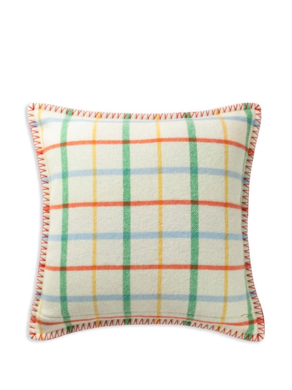 Browns Johnstons Of Elgin Checked Wool Cushion | Browns Cushions