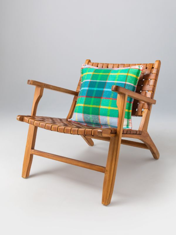 Browns Johnstons Of Elgin Checked Wool Cushion | Browns Cushions