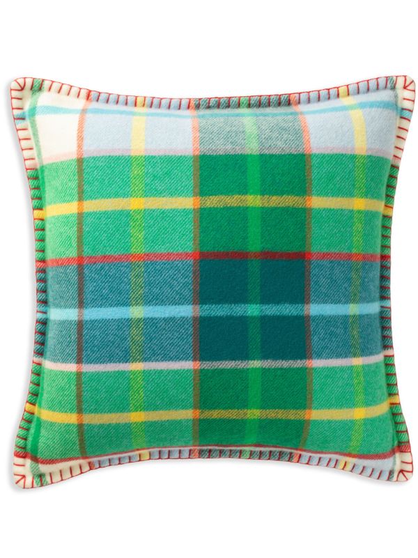 browns Johnstons of Elgin checked wool cushion | Browns Cushions