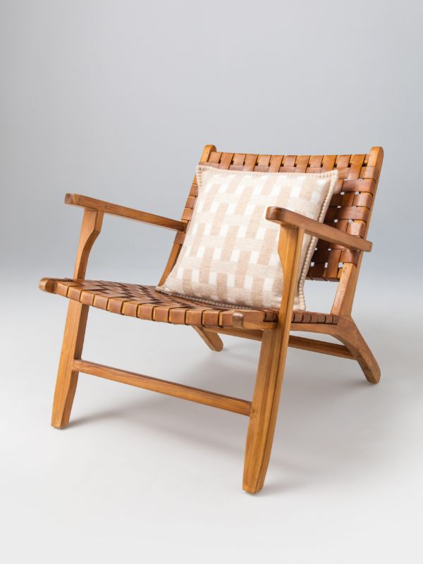Browns Johnstons Of Elgin Stitched Basketweave Cushion | Browns Cushions