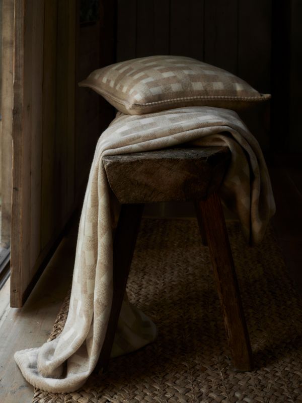 Browns Johnstons Of Elgin Stitched Basketweave Cushion | Browns Cushions