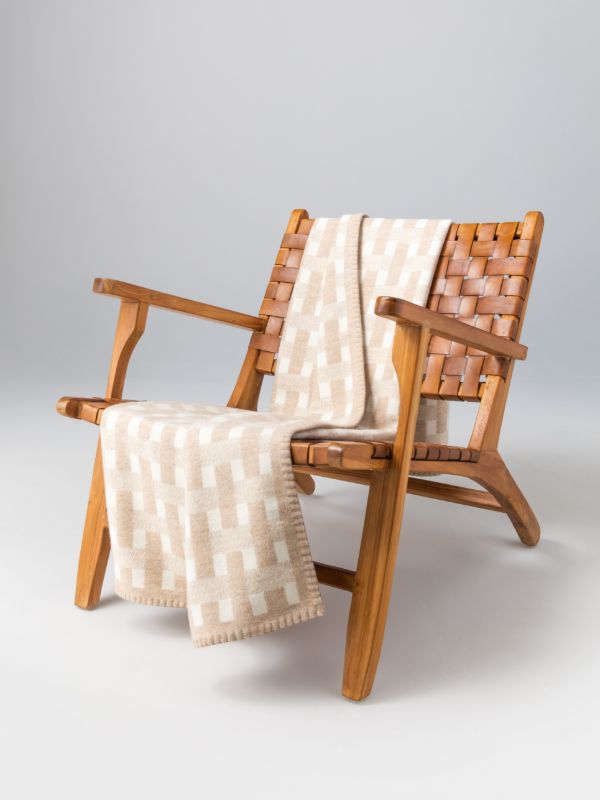 Browns Johnstons Of Elgin Stitched Basketweave Throw | Browns Blankets & Throws
