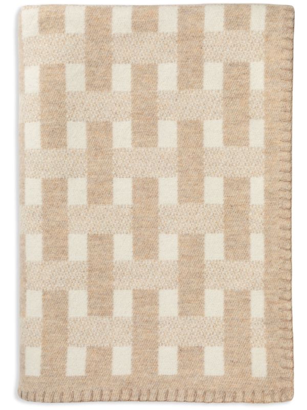 browns Johnstons of Elgin Stitched Basketweave Throw | Browns Blankets & Throws