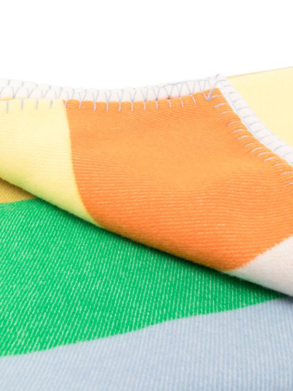 Browns Johnstons Of Elgin Yellow Pyramid Colourblock Blanket | Browns Blankets & Throws