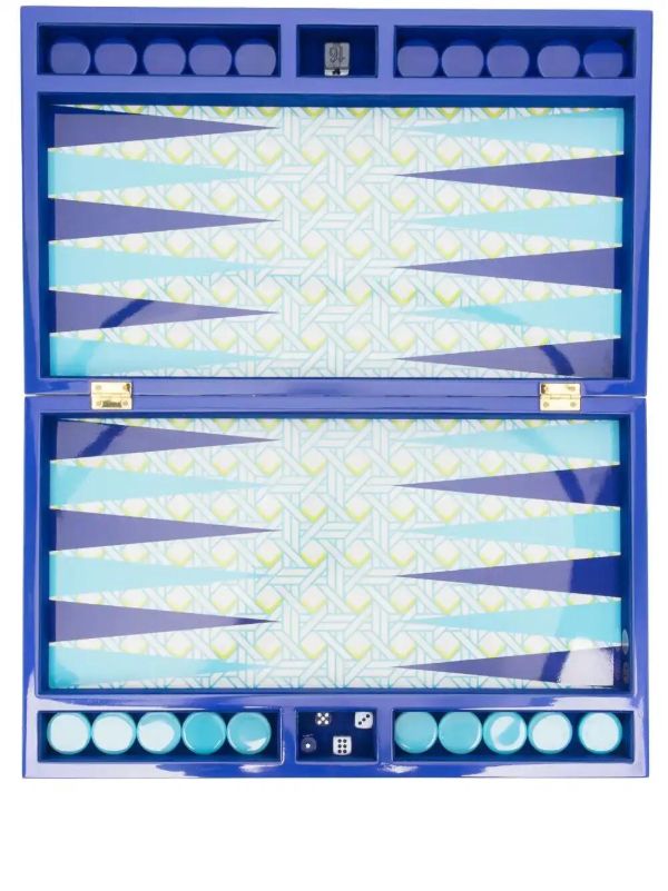 browns Jonathan Adler Basketweave backgammon set | Browns Table Games